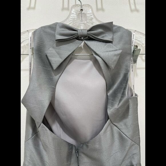 ALFRED SUNG Dupioni Trumpet Gown - Picture 4 of 13